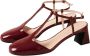 ALOHAS Jayne Onix Burgundy Leren Pumps Red Dames - Thumbnail 3