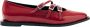 ALOHAS Jive Onix Rode Leren Ballet Flats Red Dames - Thumbnail 1