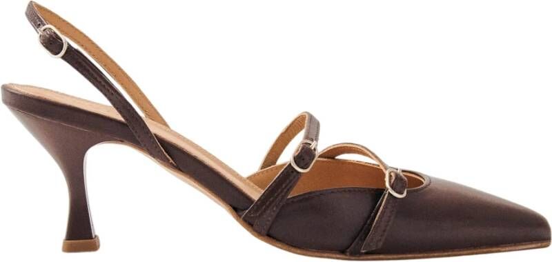 ALOHAS Joelle Bruin Leren Pumps Brown Dames