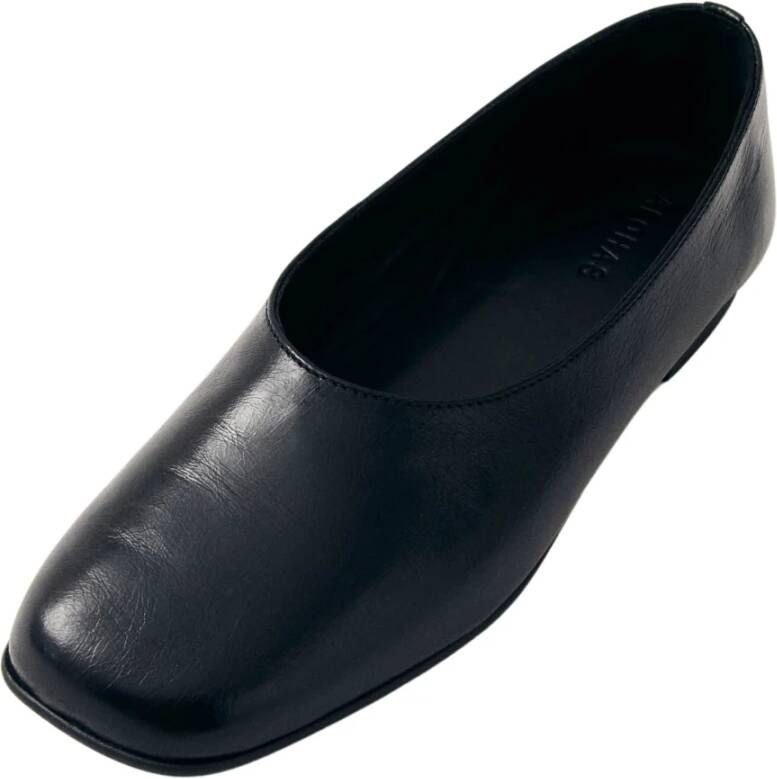 ALOHAS Leren balletflats Black Dames