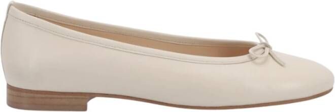 ALOHAS Leren balletflats White Dames