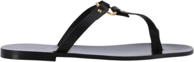 ALOHAS Leren Sandalen Black Dames