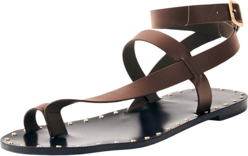 ALOHAS Leren sandalen Brown Dames