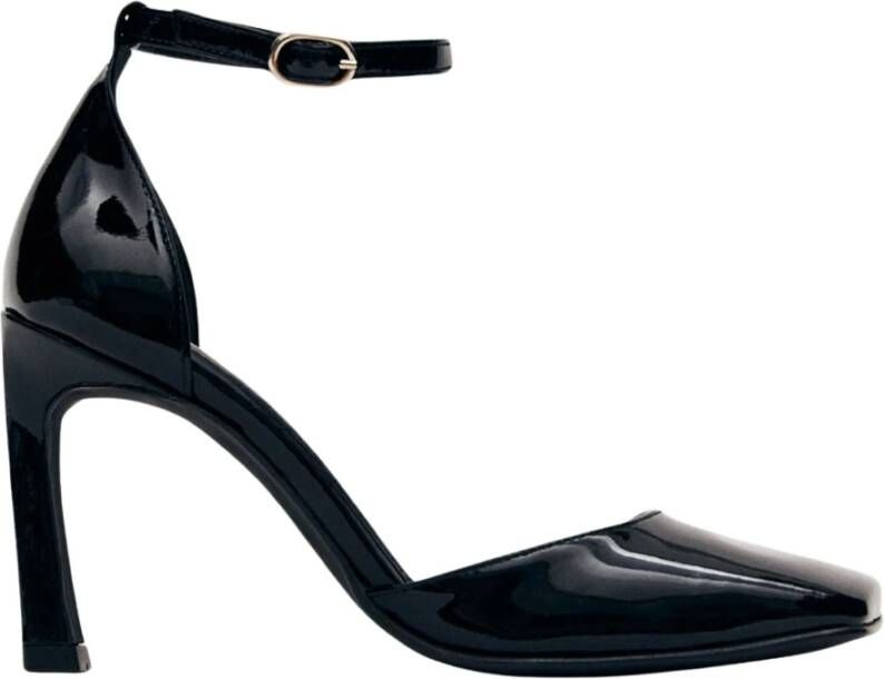 ALOHAS Liebe Onix Zwart Leren Pumps Black Dames