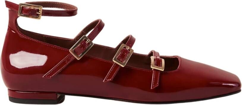 ALOHAS Luke Onix Wijn Bourgondië Leren Ballet Flats Red Dames