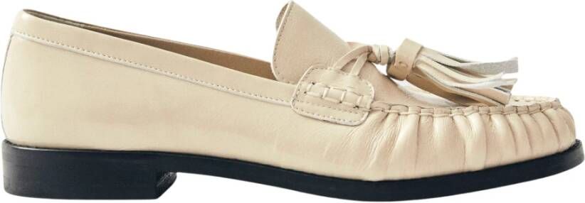 ALOHAS Marietta Leren Loafers Beige Dames