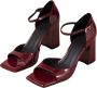 ALOHAS Onix Leren Sandalen Red Dames - Thumbnail 1