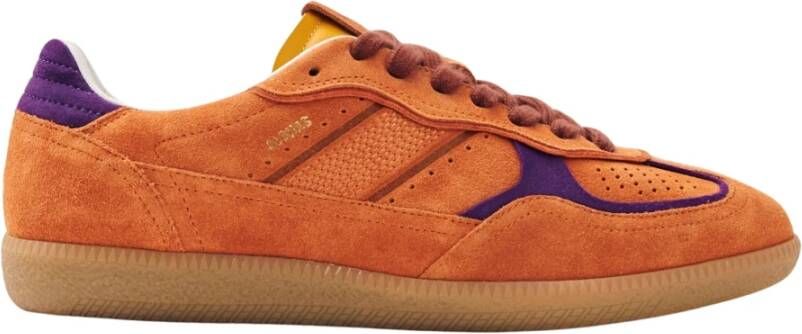 ALOHAS Oranje Leren Sneakers Orange Dames