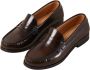 ALOHAS Rivet Geborsteld Koffiebruin Leren Loafers Brown Dames - Thumbnail 1