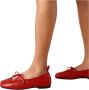 ALOHAS Rosalind Rood Leren Ballet Flats Red Dames - Thumbnail 1