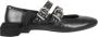 ALOHAS Studded Zwarte Balletflats Black Dames - Thumbnail 1