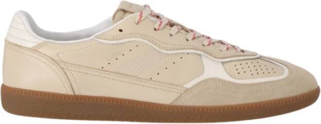 ALOHAS Tb.490 Rife Grain Cream Leren Sneakers Beige Dames