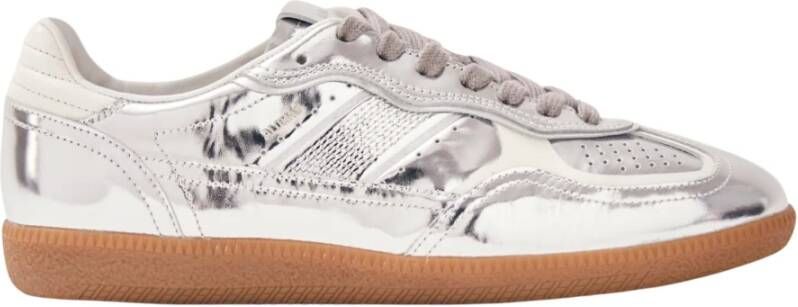 ALOHAS Tb.490 Rife Shimmer Zilver Crème Leren Sneakers Gray Dames