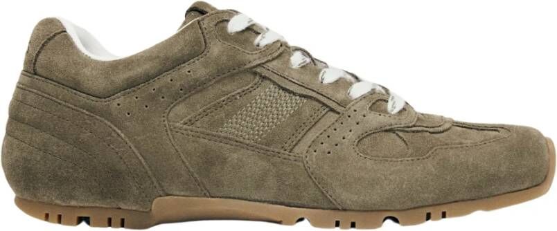 ALOHAS Tb.56 Suède Khaki Leren Sneakers Green Dames