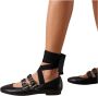 ALOHAS Thekla Zwarte Leren Ballet Flats Black Dames - Thumbnail 3