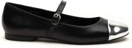 ALOHAS Zwarte balletflats met glans Black Dames