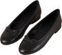 ALOHAS Zwarte leren balletflats Black Dames - Thumbnail 1