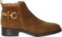 Alpe Dames Casual Camel Suède Enkellaarsjes Brown Dames - Thumbnail 1