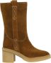 Alpe Casual Camel Suède Dameslaars Brown Dames - Thumbnail 1