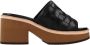 Alpe Heeled Mules Black Dames - Thumbnail 2