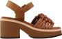 Alpe High Heel Sandals Brown Dames - Thumbnail 2