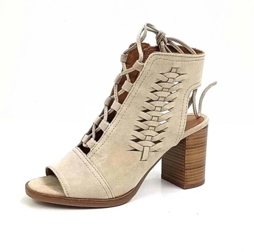 Alpe Sandalettes met hak Beige Dames