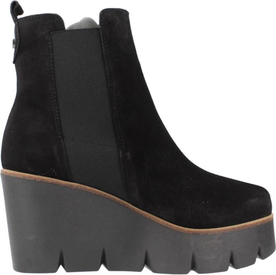 Alpe Sasha Wedges Laarzen Black Dames