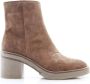 Alpe Suede Bruin Enkellaarsje met Rits Brown Dames - Thumbnail 1