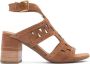 Alpe Casual Camel Suède Dames Sandalen Brown Dames - Thumbnail 7