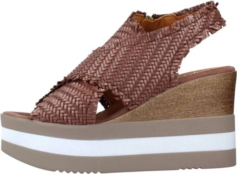 Alpe Wedges Brown Dames