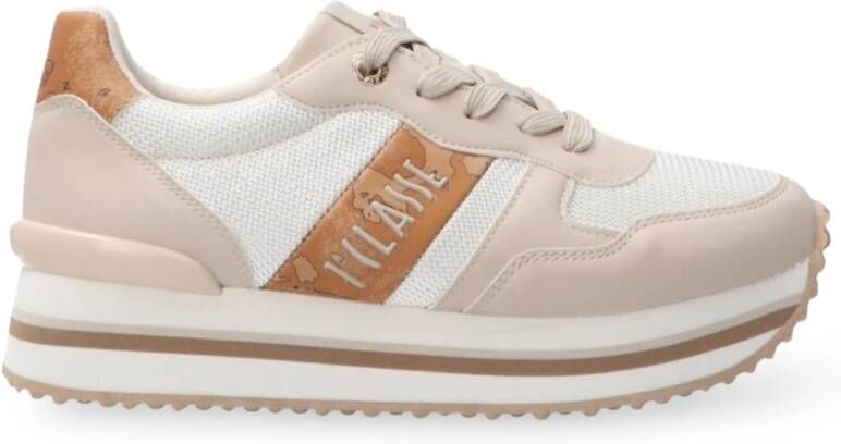 Alviero Martini 1a Classe 1832 Beige Geo Sneakers Multicolor Dames