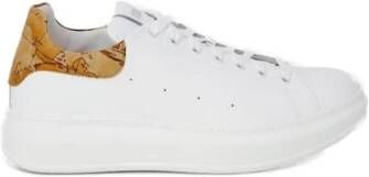 Alviero Martini 1a Classe 4cm Hak Polyurethaan Leren Sneaker White Heren