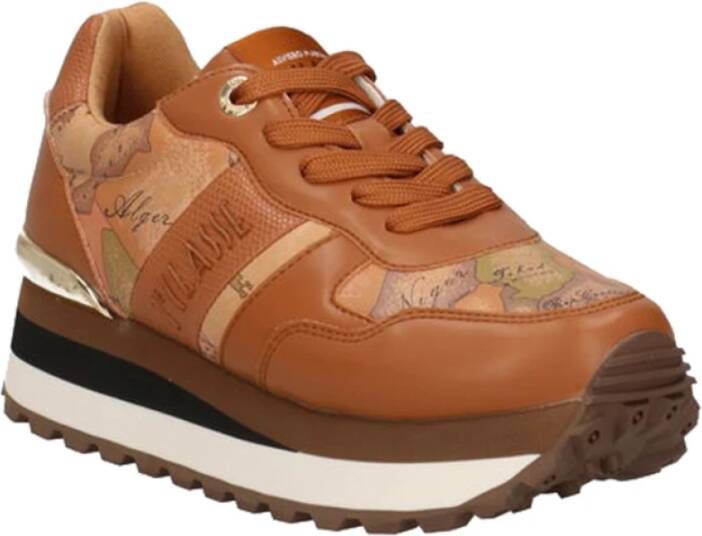 Alviero Martini 1a Classe Moderne Beige Sneaker Dames Collectie Multicolor Dames