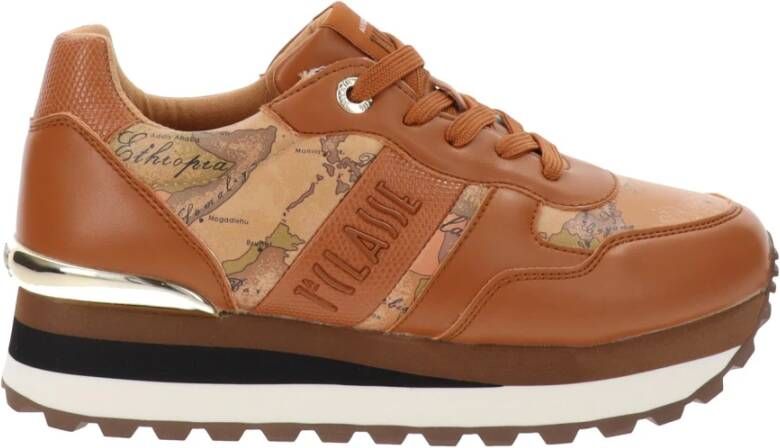 Alviero Martini 1a Classe Damesneakers van imitatieleer Brown Dames