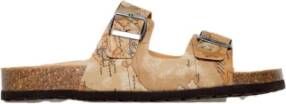 Alviero Martini 1a Classe Heren Slippers Lente Zomer Collectie Beige Heren