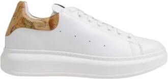 Alviero Martini 1a Classe Leren Sneaker Mannen Herfstcollectie White Heren