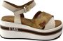 Alviero Martini 1a Classe Platform Sandaal met Gekruiste Banden Multicolor Dames - Thumbnail 1