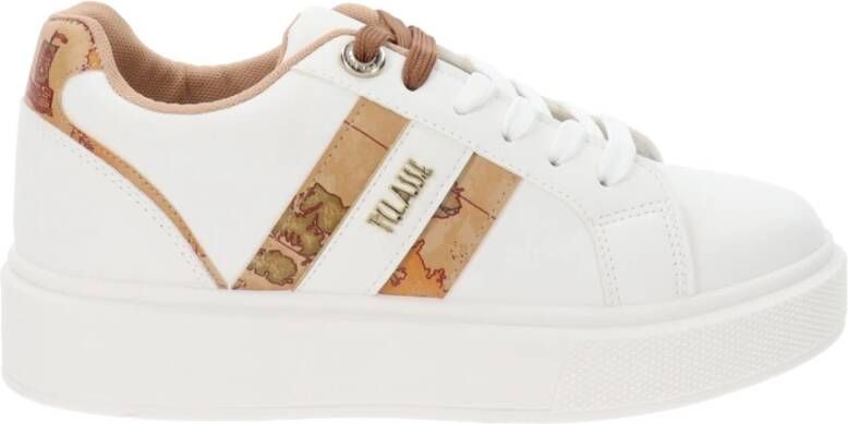 Alviero Martini 1a Classe Sneakers van Kunstleer Stijlvol Casual Chic White Dames