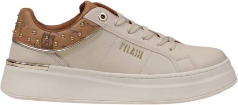 Alviero Martini 1a Classe Witte Rubberen Veterschoenen White Dames