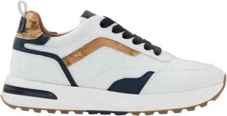 Alviero Martini 1a Classe Witte Sneakers Klassieke Stijl Multicolor Heren