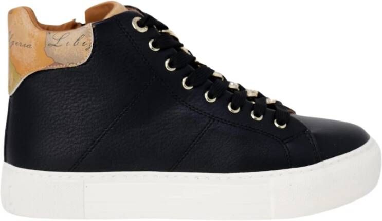 Alviero Martini 1a Classe Zwarte sneakers met veters Black Dames