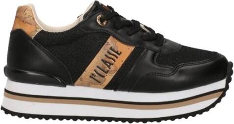 Alviero Martini 1a Classe Zwarte Sneakers Uniek Design Casual Trendy Black Dames