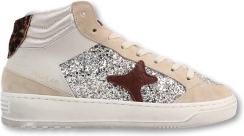 Ama Brand Glitter Mid Sneakers Multicolor Dames