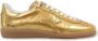 Ama Brand Gouden Leren Sneaker Stijlvolle Schoonheid Beige Dames - Thumbnail 1