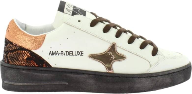 Ama Brand Witte Sneakers Model 2937 Slam White Dames