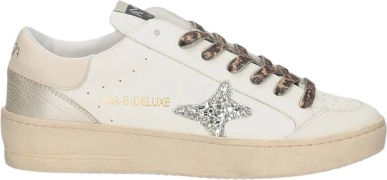 Ama Brand Witte Sneakers Model 2946 Slam White Dames