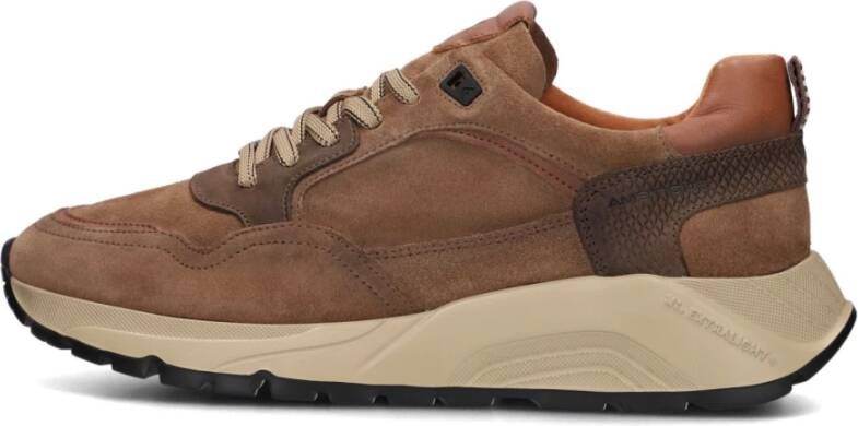 Ambitious Bruine Casual Sneakers Strider Brown Heren