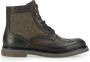 Ambitious Heren Leren Tweed Veterschoen met Brogue Patroon Bruin Heren - Thumbnail 19