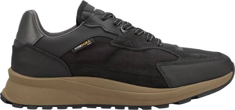 Ambitious Cordura Sneaker met Oversized Sole Black Heren