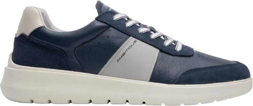 Ambitious FlexSole Leren Sneaker Blue Heren